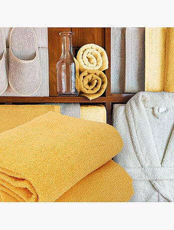 Lot de 6 serviettes toilette 50x90 ALPHA