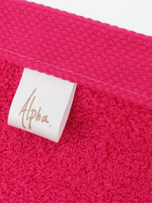 Lot de 6 serviettes toilette 50x90 ALPHA - Kiabi