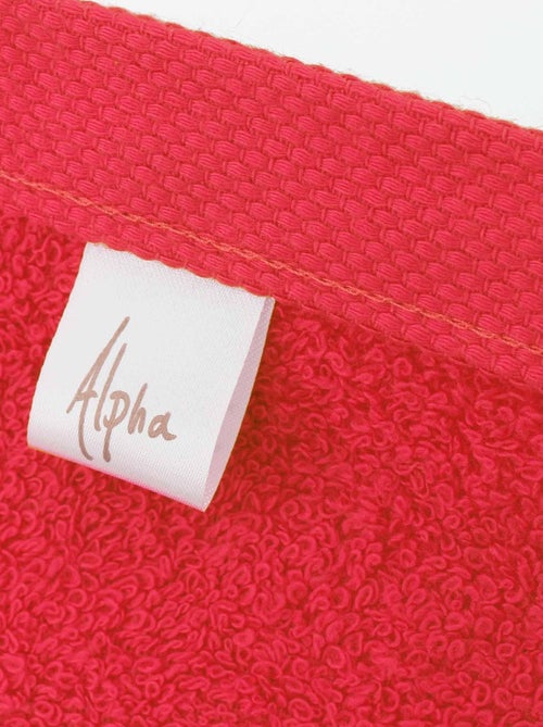 Lot de 6 serviettes toilette 50x90 ALPHA - Kiabi