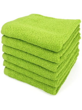 Lot de 6 serviettes toilette 50x90 ALPHA