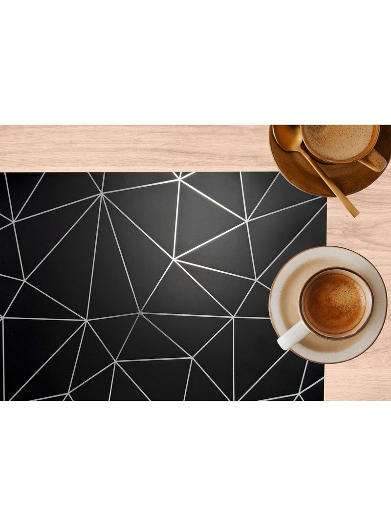 Lot de 6 sets de table avec encre métallique COPPER Argent - Kiabi