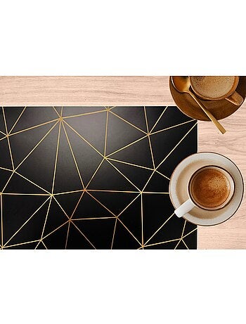 Lot de 6 sets de table avec encre métallique COPPER