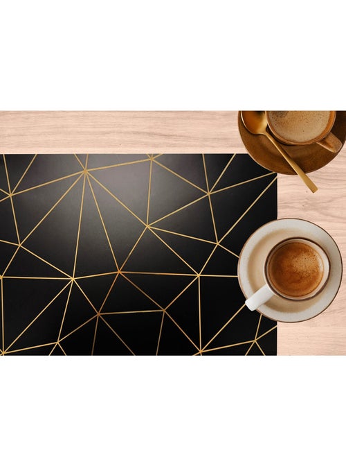 Lot de 6 sets de table avec encre métallique COPPER - Kiabi