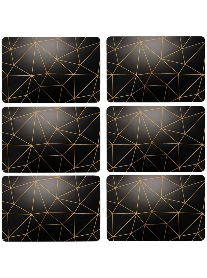 Lot de 6 sets de table avec encre métallique COPPER Doré/or - Kiabi