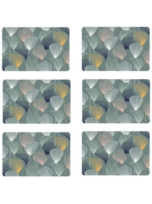 Lot de 6 sets de table Cottey - 28 x 43 cm - Bleu - Kiabi