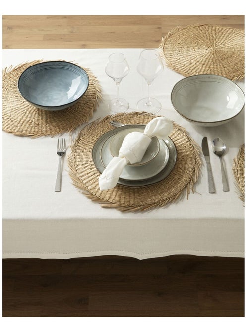 Lot de 6 sets de table cuba - Diamètre 38 cm - Beige - Kiabi Lot de 6 sets de table cuba - Diamètre 38 cm - Beige - Kiabi