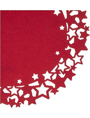 Lot de 6 sets de table de Noël ajourés en étoiles