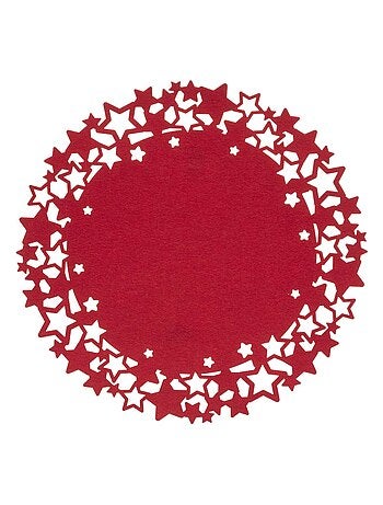 Lot de 6 sets de table de Noël étoiles