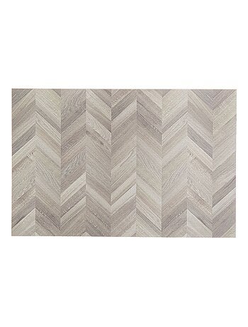 Lot de 6 sets de table effet chevrons AUTHENTIQUE - 45 x 30 cm