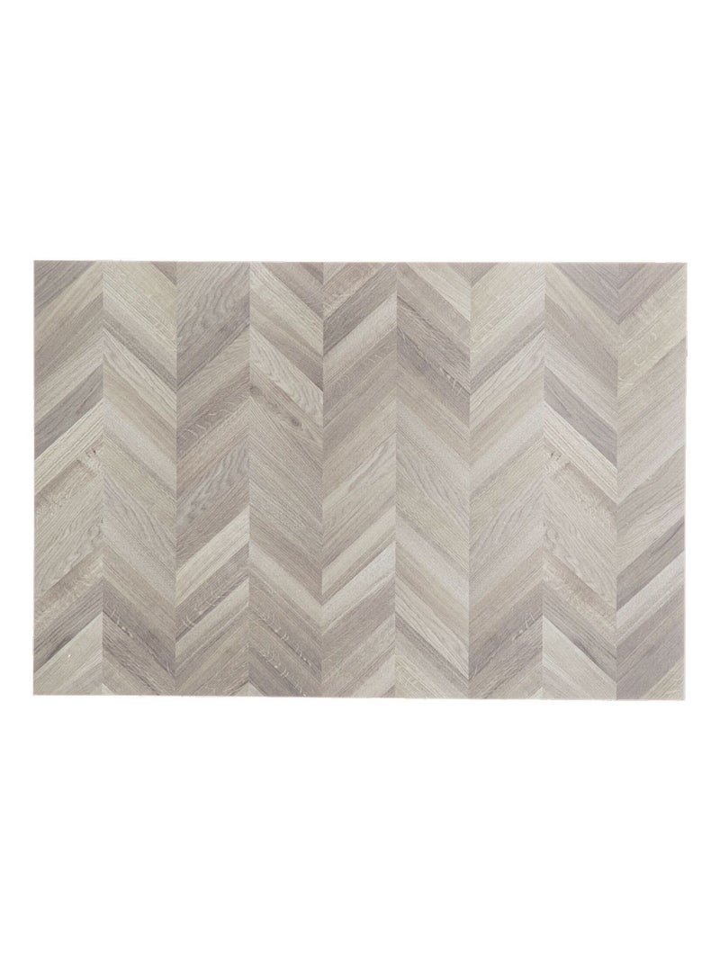 Lot de 6 sets de table effet chevrons AUTHENTIQUE - 45 x 30 cm Gris - Kiabi