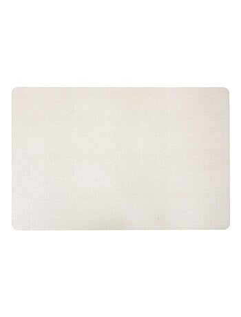 Lot de 6 sets de table effet écailles MIRA - 49 x 33 cm - Crème