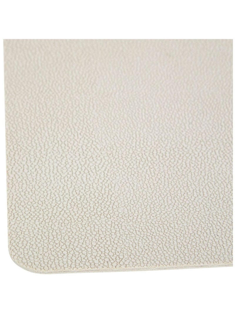 Lot de 6 sets de table effet écailles MIRA - 49 x 33 cm - Crème Blanc - Kiabi
