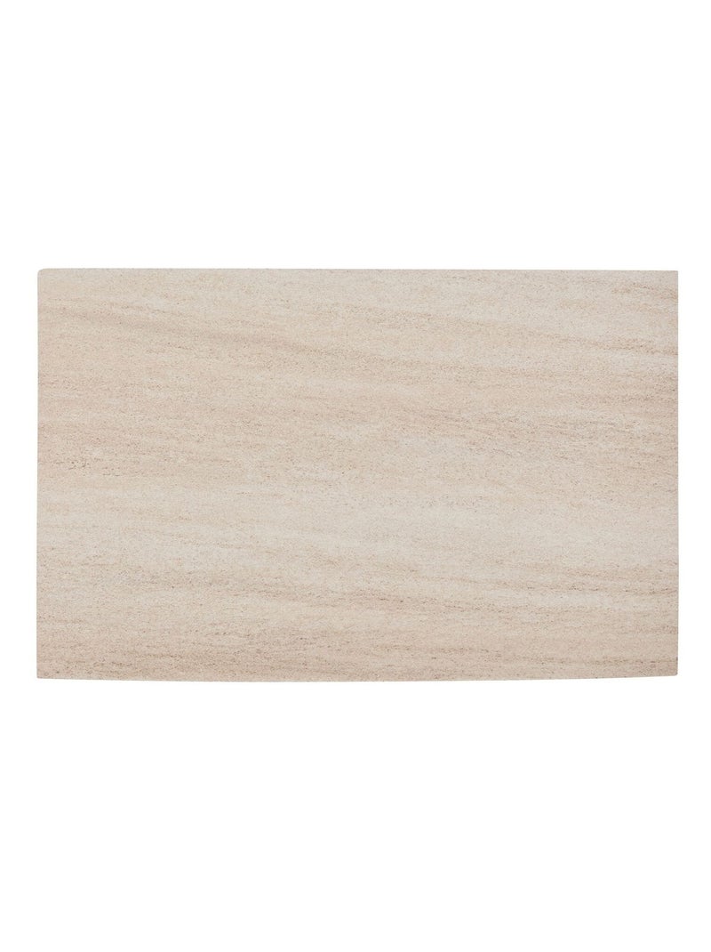 Lot de 6 sets de table effet travertin AUTHENTIQUE - 45 x 30 cm Beige - Kiabi