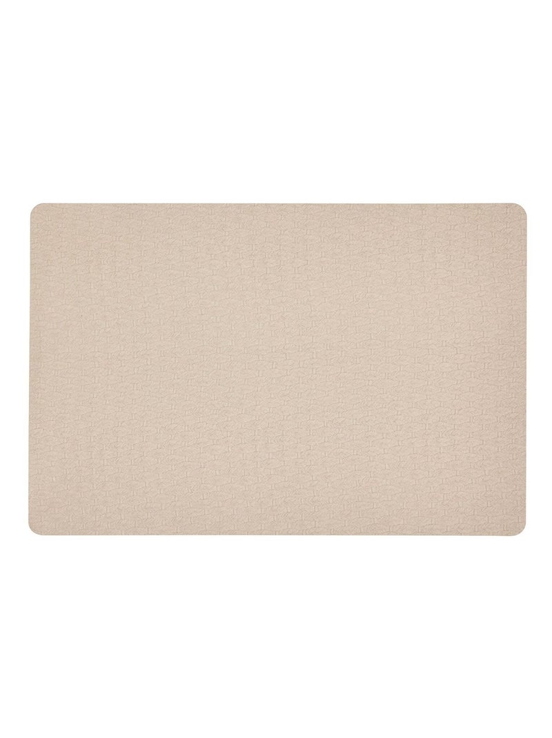 Lot de 6 sets de table effet tressé ELY - 49 x 33 cm - Beige Beige - Kiabi