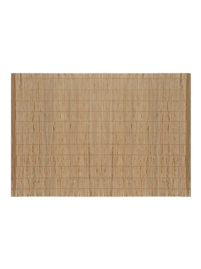 Lot de 6 Sets de table en bambou rectangulaire - 45 x 30 cm Beige - Kiabi