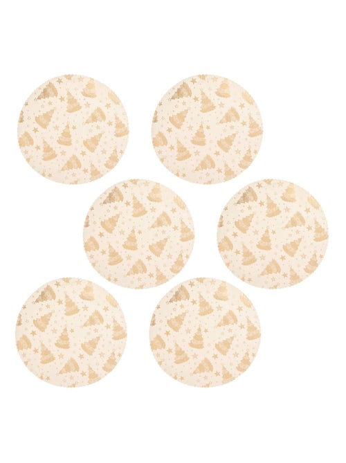 Lot de 6 sets de table en velours SAPIN - Kiabi