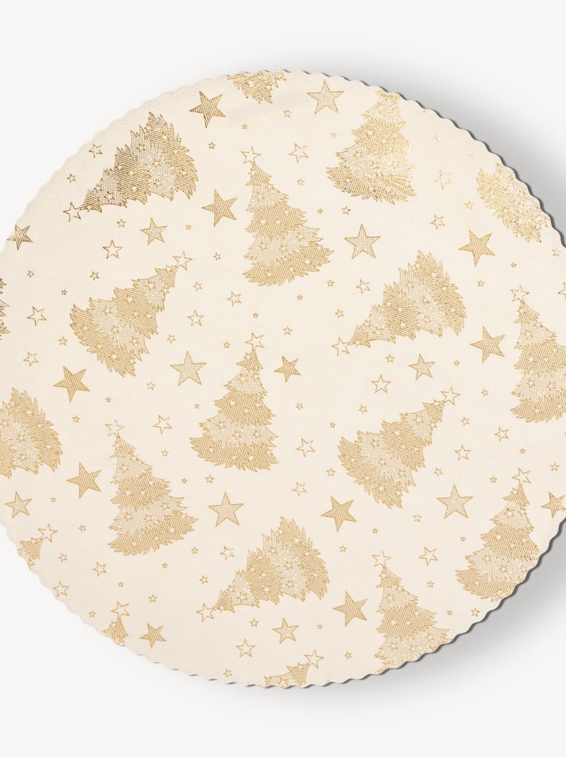 Lot de 6 sets de table en velours SAPIN Doré/or - Kiabi