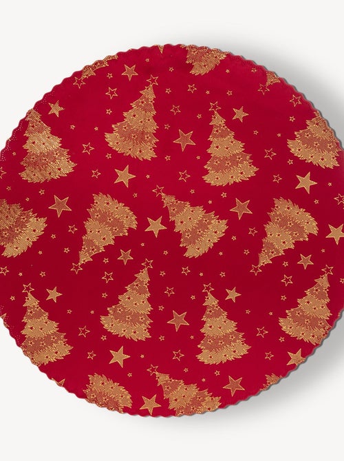 Lot de 6 sets de table en velours SAPIN - Kiabi