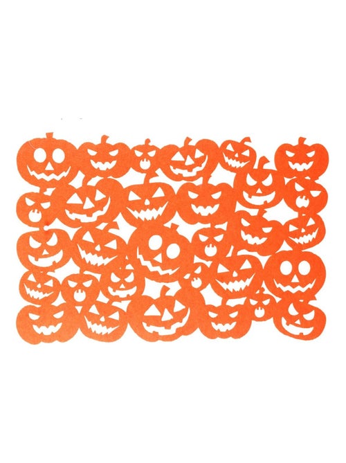 Lot de 6 sets de table Halloween à motif citrouille - Kiabi Lot de 6 sets de table Halloween à motif citrouille - Kiabi