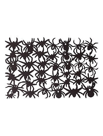 Lot de 6 sets de table Halloween à motif toile araignées