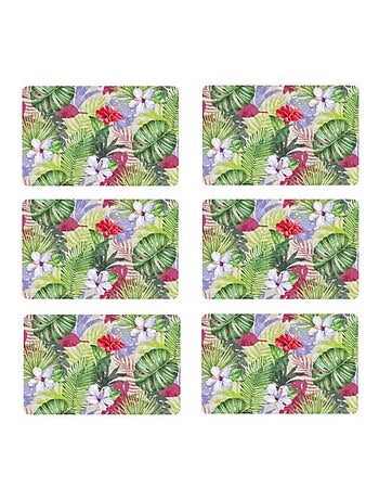 Lot de 6 sets de table Ibis - 28 x 43 cm - Vert
