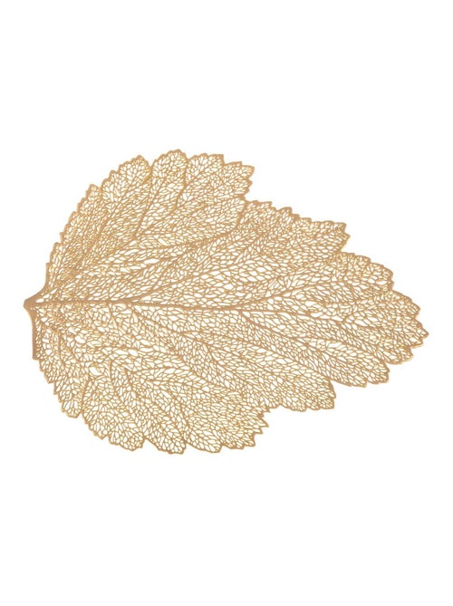 Lot de 6 sets de table motif feuille - 47 x 36 cm - Doré - Kiabi Lot de 6 sets de table motif feuille - 47 x 36 cm - Doré - Kiabi