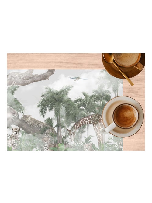 Lot de 6 sets de table motifs animaux OLWEN - 28 x 43 cm - Kiabi