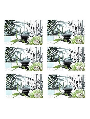 Lot de 6 sets de table Nenu - 28 x 43 cm - Vert
