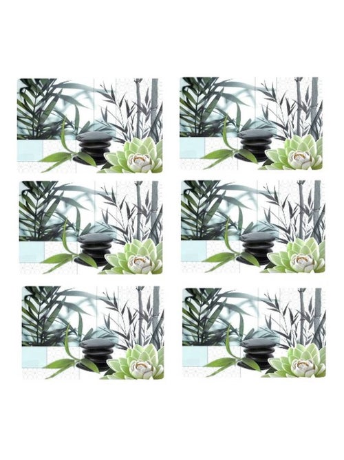 Lot de 6 sets de table Nenu - 28 x 43 cm - Vert - Kiabi Lot de 6 sets de table Nenu - 28 x 43 cm - Vert - Kiabi