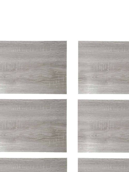 Lot de 6 sets de table rectangulaire Bois gris - 45 x 30 cm - Gris - Kiabi Lot de 6 sets de table rectangulaire Bois gris - 45 x 30 cm - Gris - Kiabi