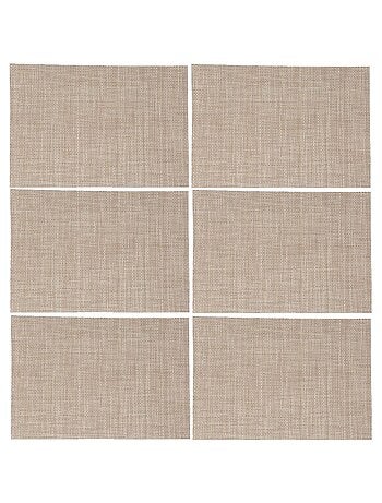 Lot de 6 Sets de table rectangulaire Maoli