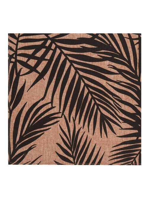 Lot de 6 sets de table rectangulaire Palmier - 45 x 30 cm - Noir et beige - Kiabi Lot de 6 sets de table rectangulaire Palmier - 45 x 30 cm - Noir et beige - Kiabi