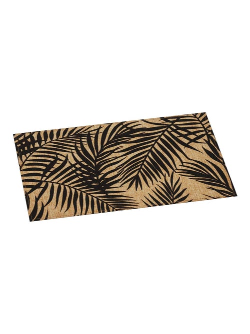 Lot de 6 sets de table rectangulaire Palmier - 45 x 30 cm - Noir et beige - Kiabi Lot de 6 sets de table rectangulaire Palmier - 45 x 30 cm - Noir et beige - Kiabi
