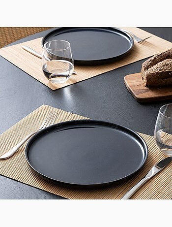 Lot de 6 sets de table rectangulaires en bambou - 45 x 30 cm