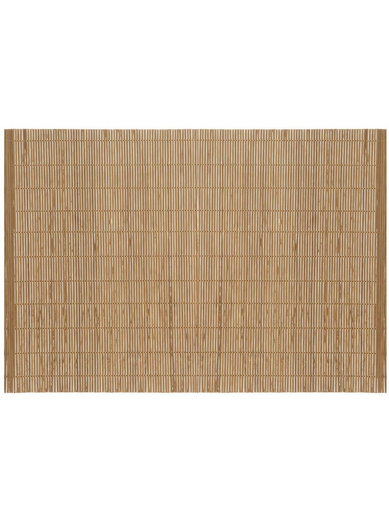 Lot de 6 sets de table rectangulaires en bambou - 45 x 30 cm Beige - Kiabi