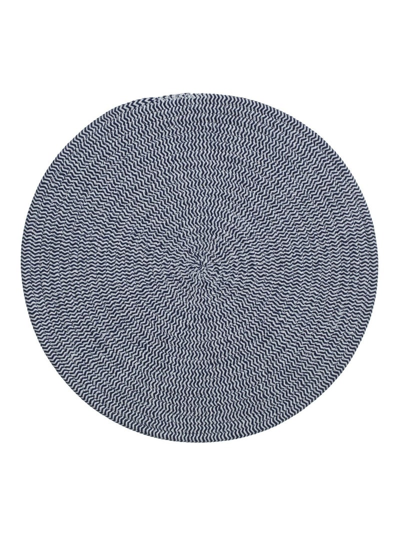 Lot de 6 sets de table rond en coton Alana Bleu - Kiabi