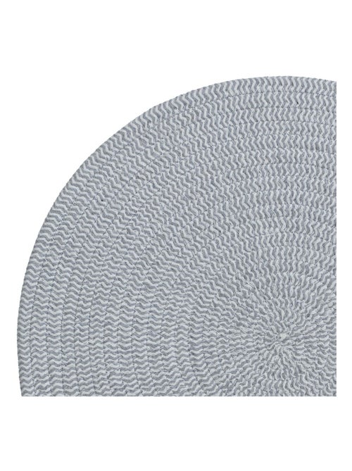 Lot de 6 sets de table rond en coton Alana - Kiabi Lot de 6 sets de table rond en coton Alana - Kiabi