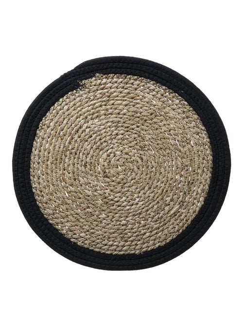 Lot de 6 sets de table rond en roseau et coton Pop - Kiabi