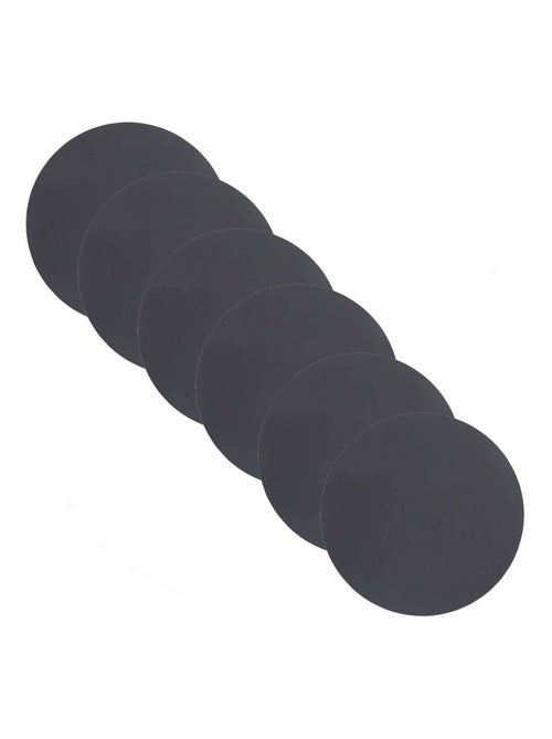 Lot de 6 sets de table rond Okaloo - Diam 38 cm - Gris - Kiabi Lot de 6 sets de table rond Okaloo - Diam 38 cm - Gris - Kiabi