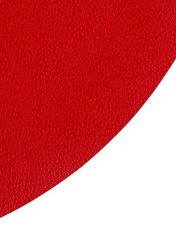 Lot de 6 sets de table rond Okaloo - Diam 38 cm - Rouge