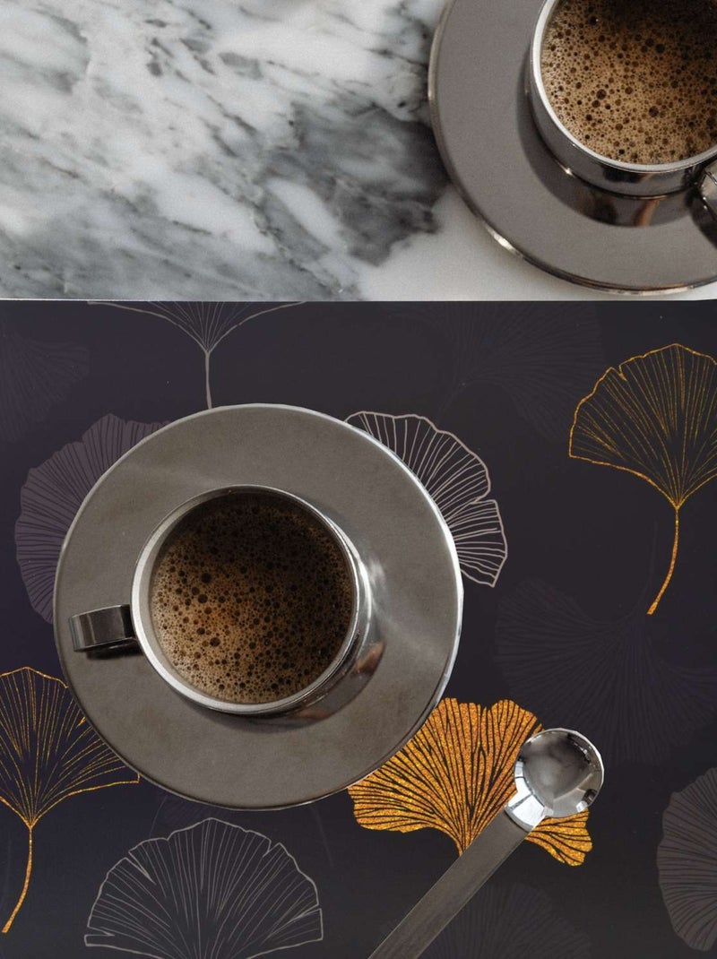 Lot de 6 sets de table Tajink - 28 x 43 cm - Noir Noir - Kiabi