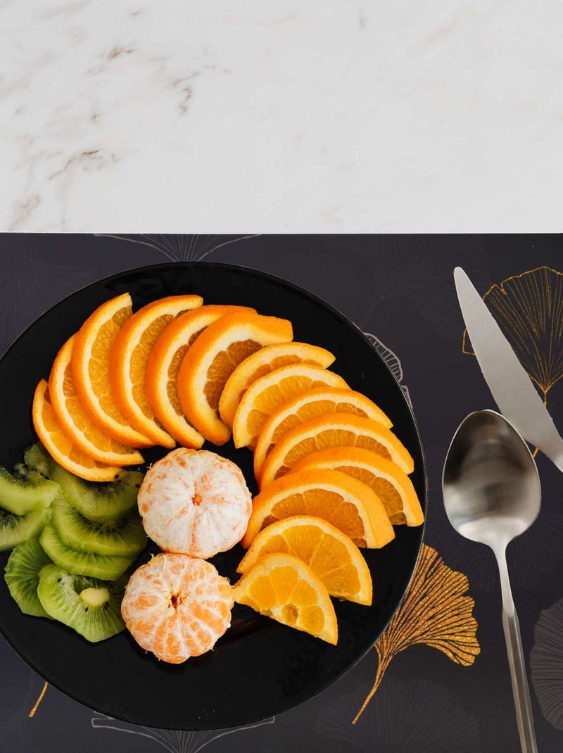 Lot de 6 sets de table Tajink - 28 x 43 cm - Noir Noir - Kiabi