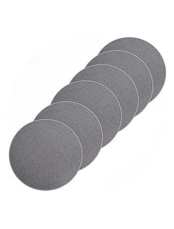 Lot de 6 sets de table tissés antidérapants