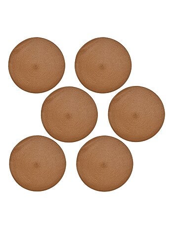 Lot de 6 sets de table tressés AFHIR