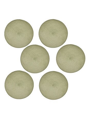 Lot de 6 sets de table tressés AFHIR