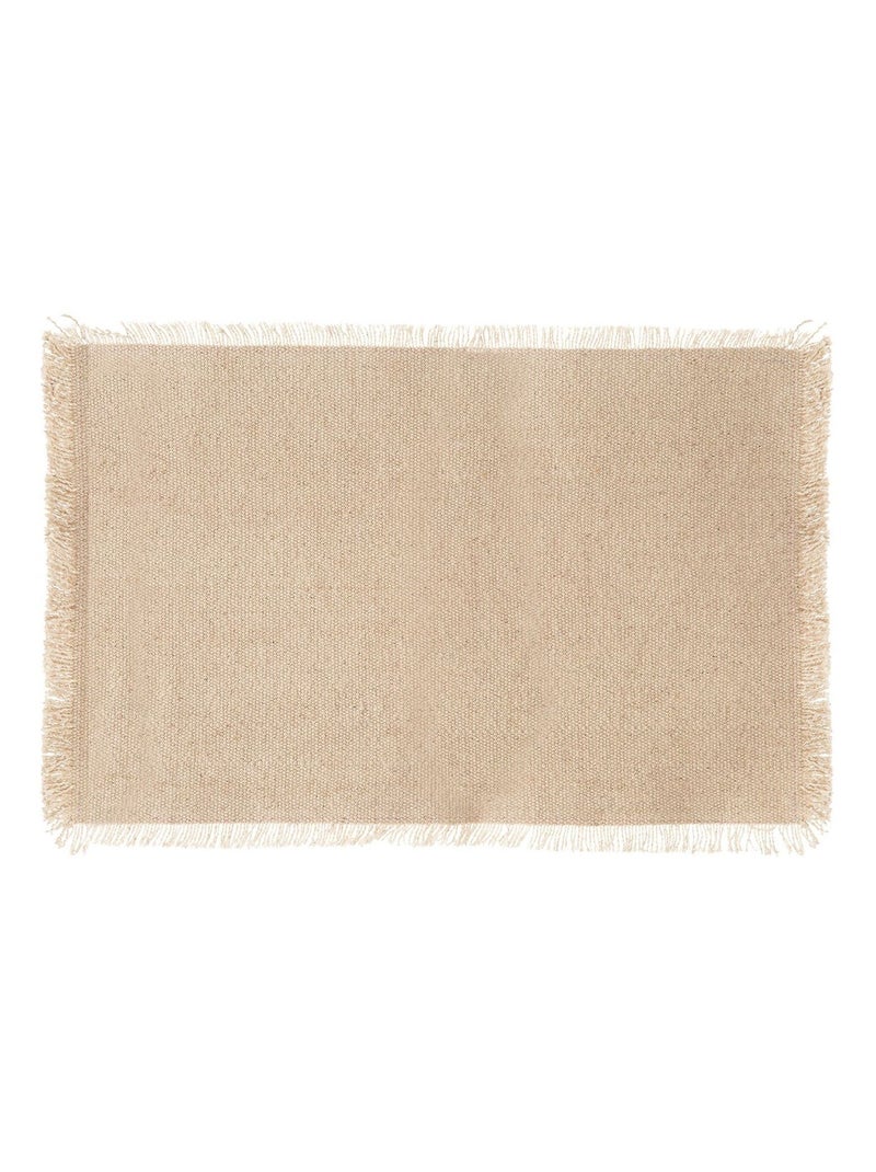 Lot de 6 Sets de table Uma en coton Beige - Kiabi