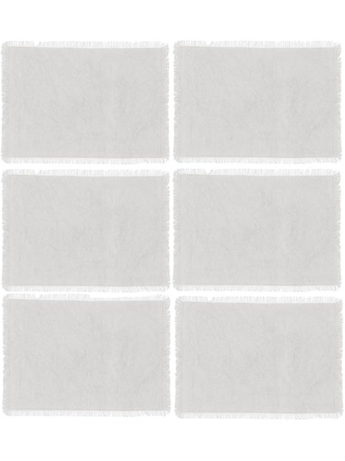 Lot de 6 Sets de table Uma en coton - Kiabi