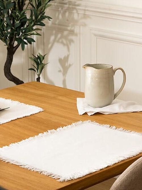 Lot de 6 Sets de table Uma en coton - Kiabi