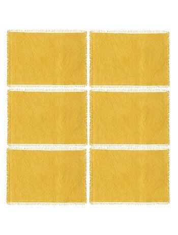 Lot de 6 Sets de table Uma en coton