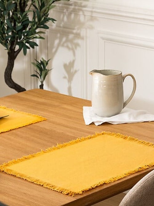 Lot de 6 Sets de table Uma en coton - Kiabi